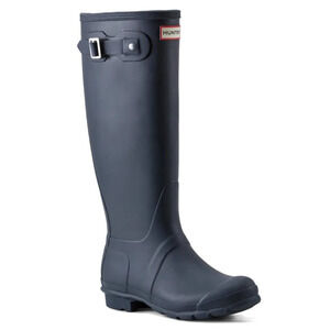Hunter Original Tall Rain Men's Boots Waterproof Navy 12 M